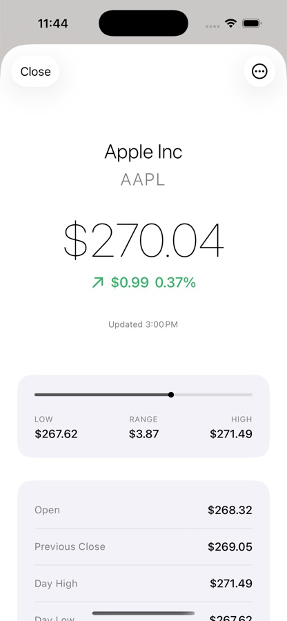 Ledger screenshot