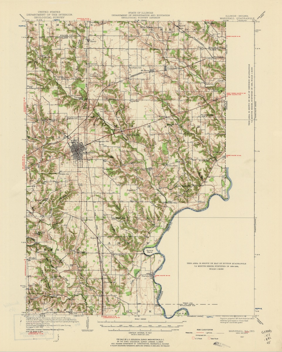 Marshall 1932 map