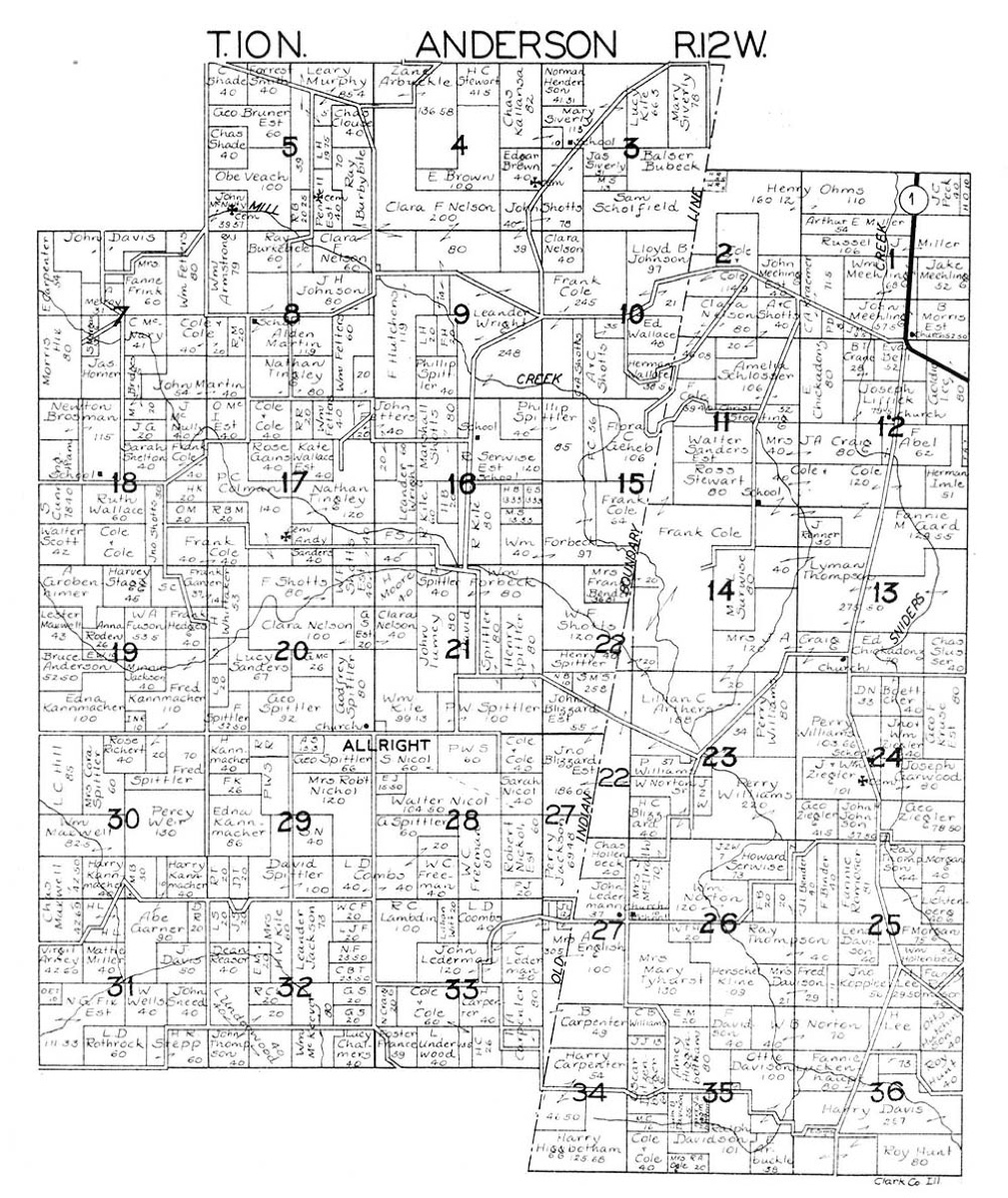 Anderson Township map