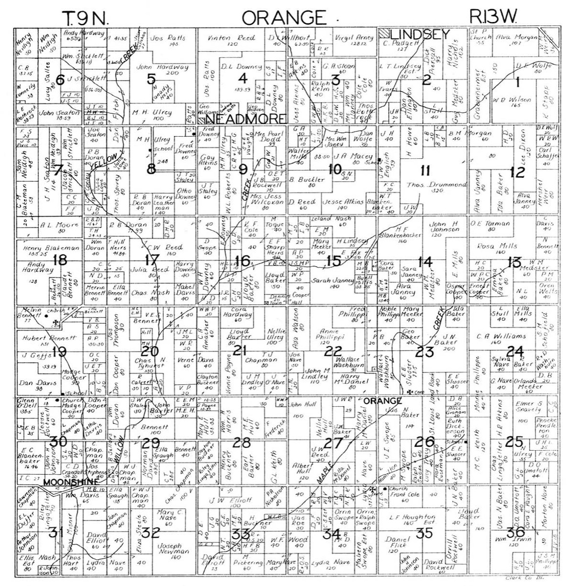 Orange Township map