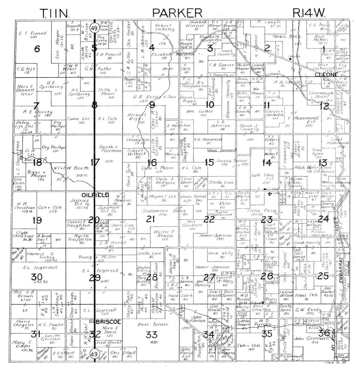 Parker Township map